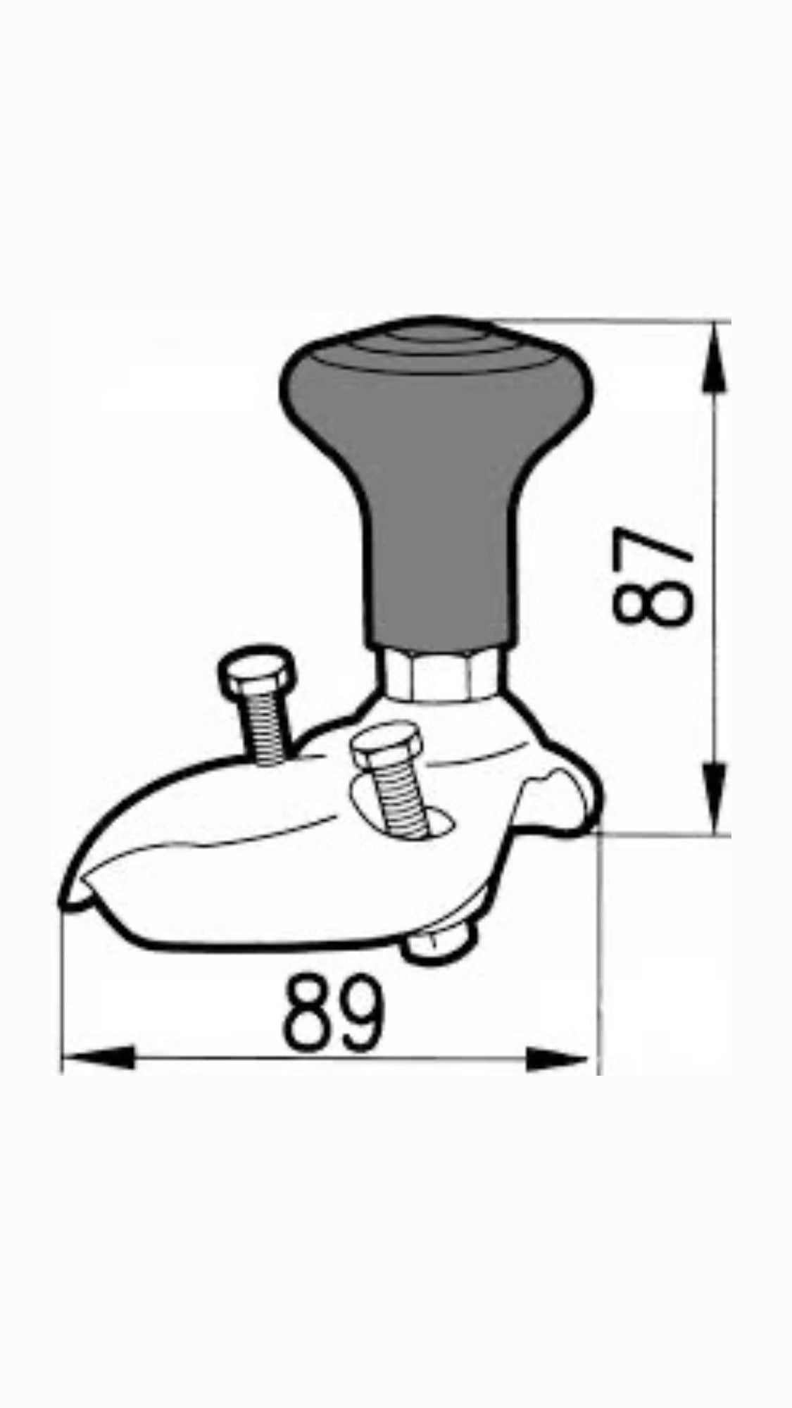 Pomello standard per volanti diametro 360 - 390 - 400 - 435 - 60230