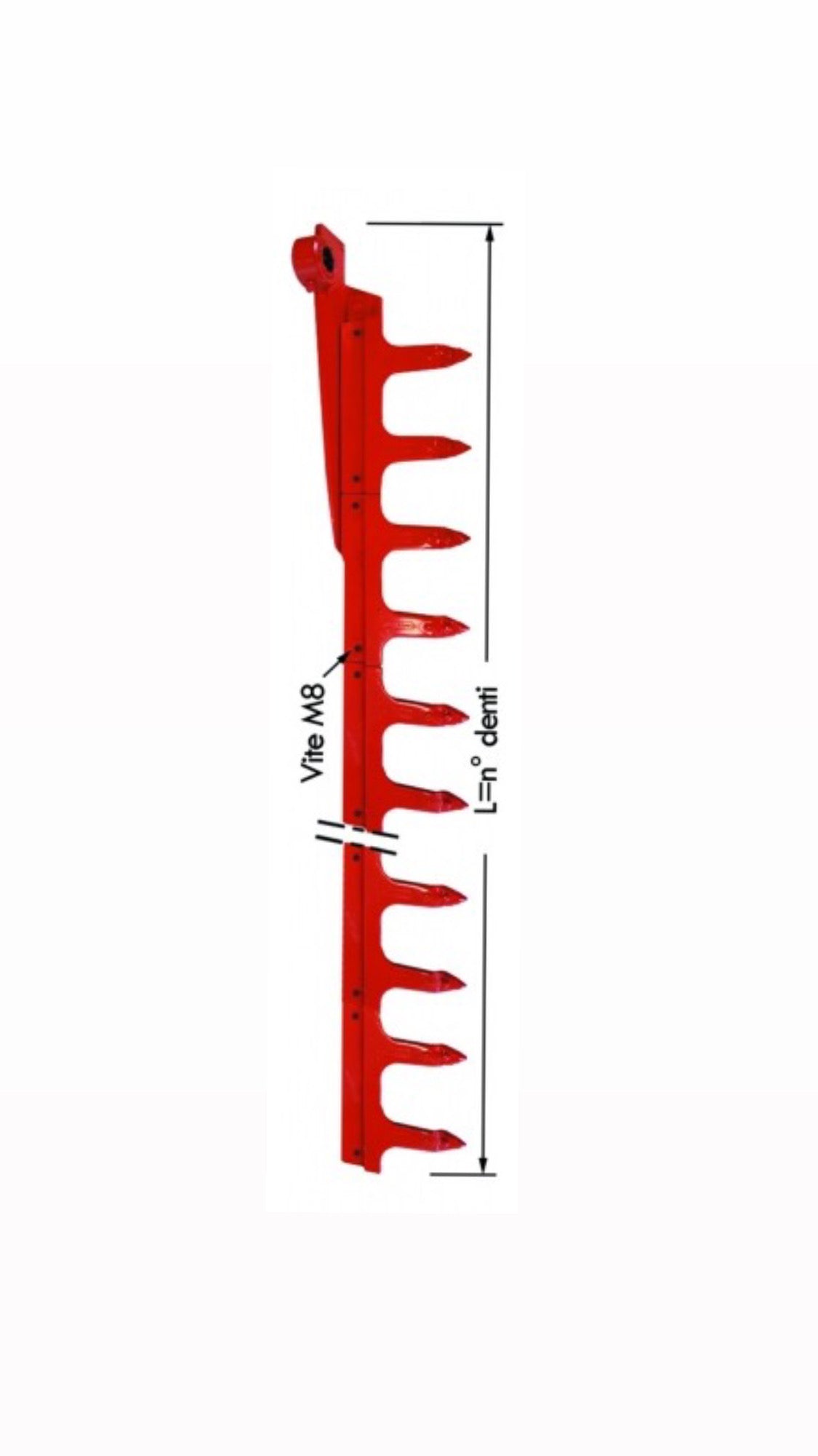 LAMA A 14 DENTI SMONATBILI 2,05 m