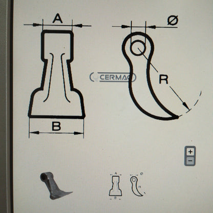 Mazza per trincia - CERMAG